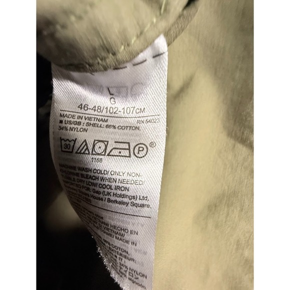 Banana Republic Men's Lightweight Field Jacket Utility Pockets Olive Green Large - Picture 4 of 6